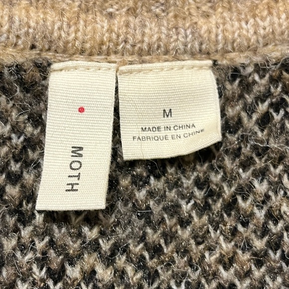 Anthropologie Moth Leopard Print Cardigan Sweater - Picture 9 of 10